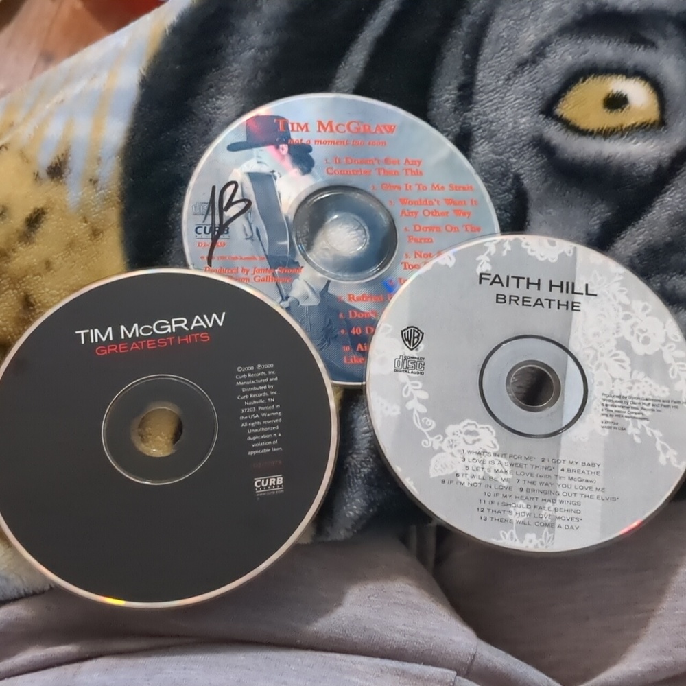Faith Hill Breathe Tim McGraw not a moment too soon Greatest hits 3 CDs no cases